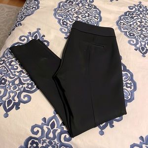 Ann Taylor black side-zip leggings
